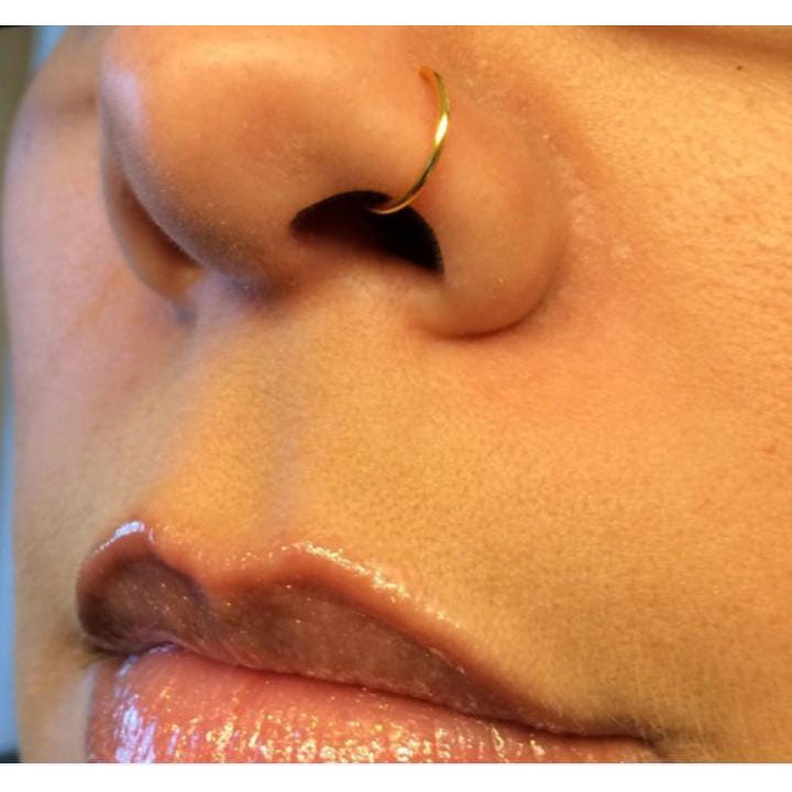 Piercing Nariz Argola Ouro 18 Kl 750 promoção !!! Shopee Brasil