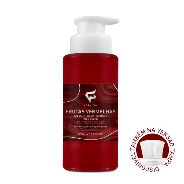 Sabonete Liquido Hidratante Mãos E Corpo Frutas Vermelhas 500ml Fashion