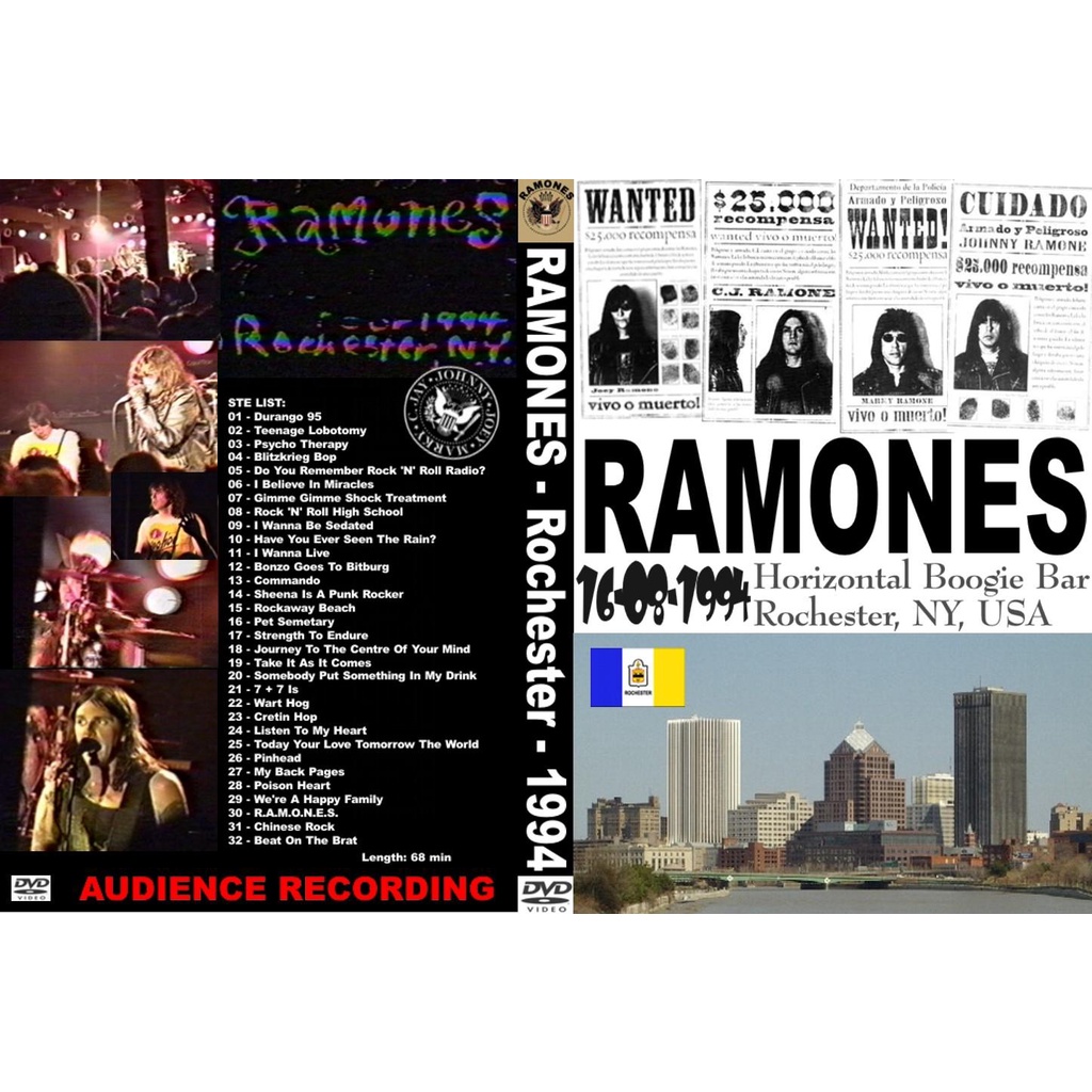 RAMONES 2 dvds bootlegs RAROS | Shopee Brasil