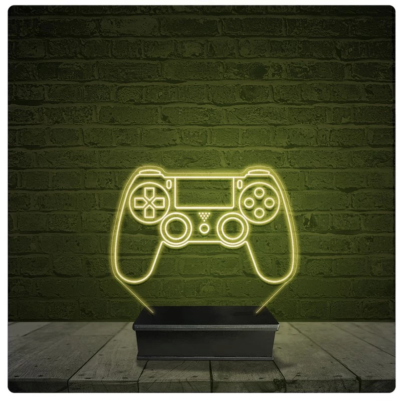 Led Luminária Acrílico Abajur - PS4 Playstation controle
