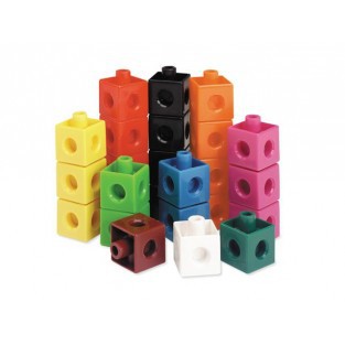 Brinquedo Educativo Blocos de Montar Linked Cubes 100 Peças - AliExpress