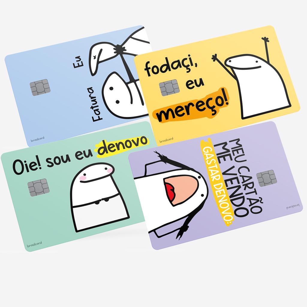 Meme Engraçado Adesivo Cartão De Crédito 5un