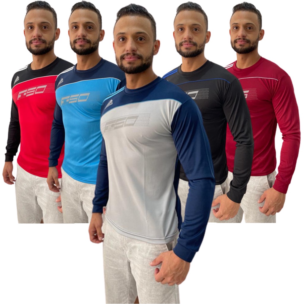 Camisa esportiva sale manga longa