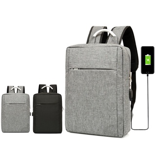 Mochila Slim Notebook Com USB 15.6 Polegadas Bolsa Reforçada Impermeável