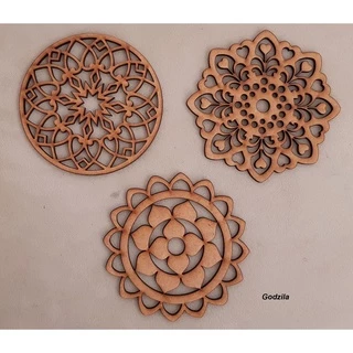 Mandalas MDF cru 60cm de diâmetro 3mm de espessura