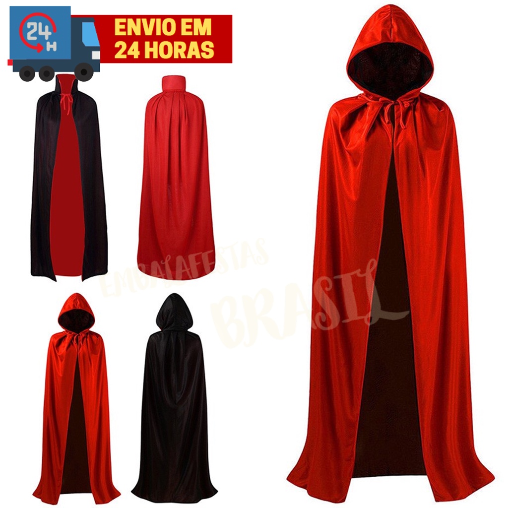 Capa De Vampiro Adulto e Infantil Halloween | Shopee Brasil