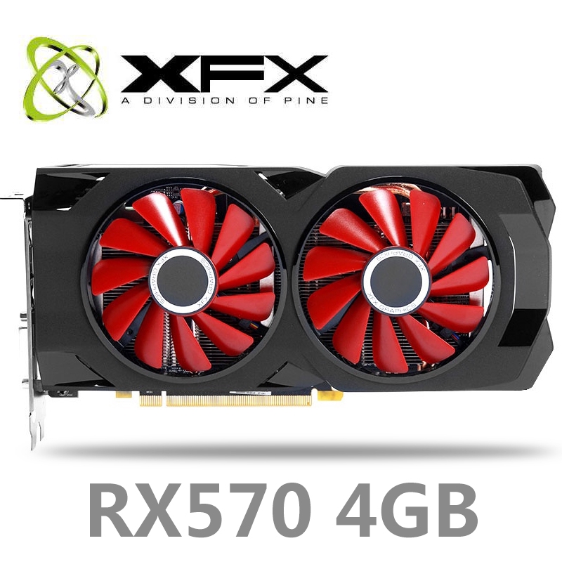 XFX Usado RX 580 4GB 8GB 256bit GDDR5 Placas Gráficas Para Jogos De Mesa Placa De Vídeo Não mining 570 4G