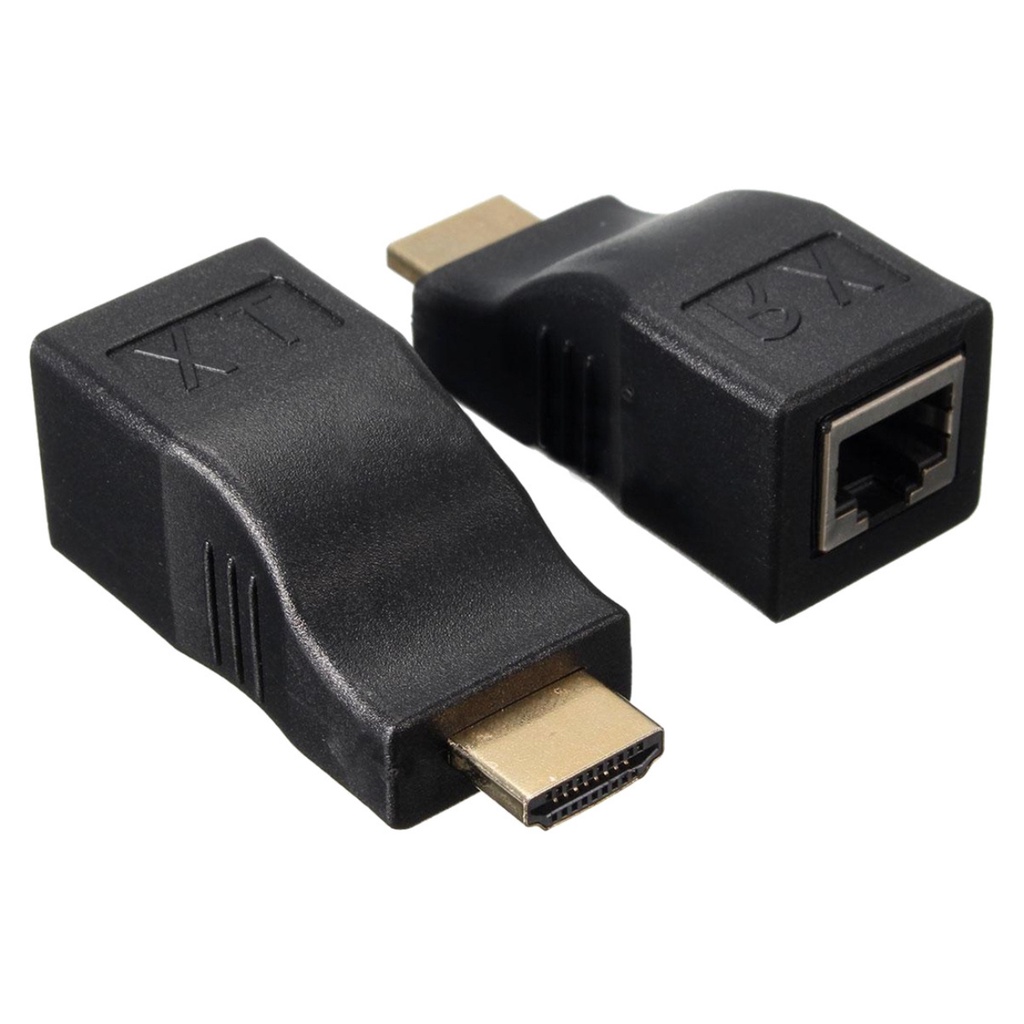 Extensor Hdmi 4k 30 Metros via RJ45 via cabo Cat-5e / 6