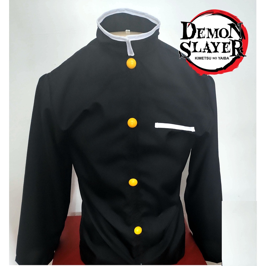 como é a parte de sima do uniforme de caçador de oni demon slayer como se  fete o uniforme｜TikTok Search