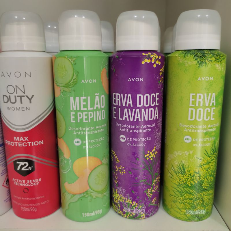 Aerosol desodorante Avon feminino e masculino spray | Shopee Brasil