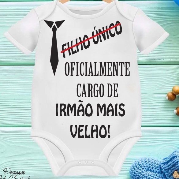 Body Bebê Com Frase