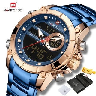 Naviforce 9163 Relógio Masculino Quartzo Digital À Prova D