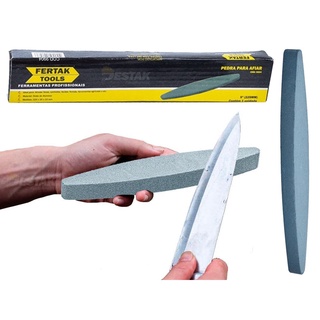 Pedra Para Afiar e Amolar Faca Tesoura Canoa 9 (225mm) Fertak