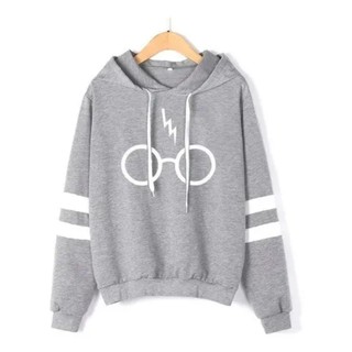 Moletom De Frio Maga Longa Harry Potter Óculos Oferta