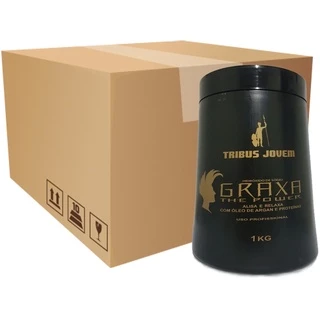 4 potes Creme alisante Graxa The Power
