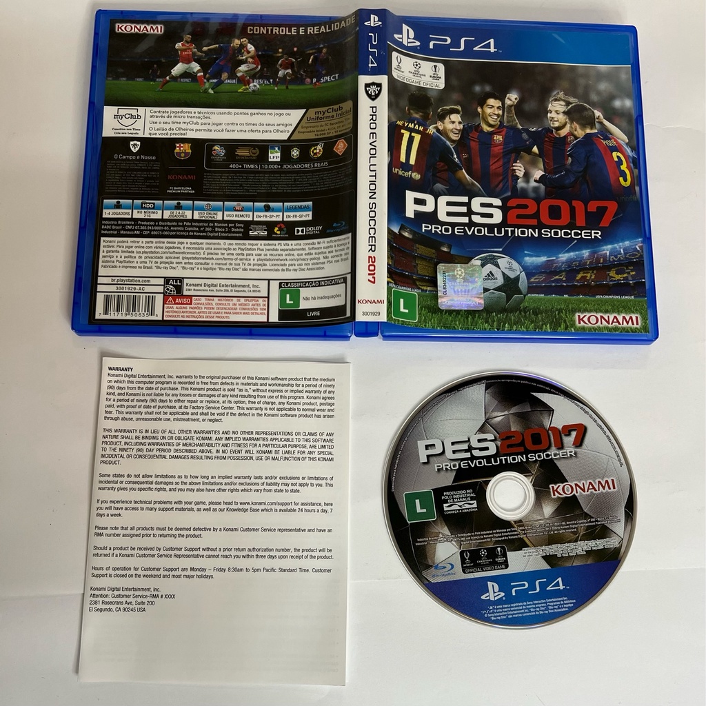 Comprar Jogo PES 2017 PS4 Pro Evolution Soccer Game Konami P4SA0072050