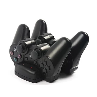 Carregador Com Carregador Duplo Universal Para Controle Sem Fio Ps3