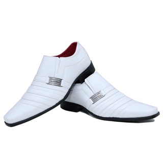 Sapato social hot sale masculino branco verniz