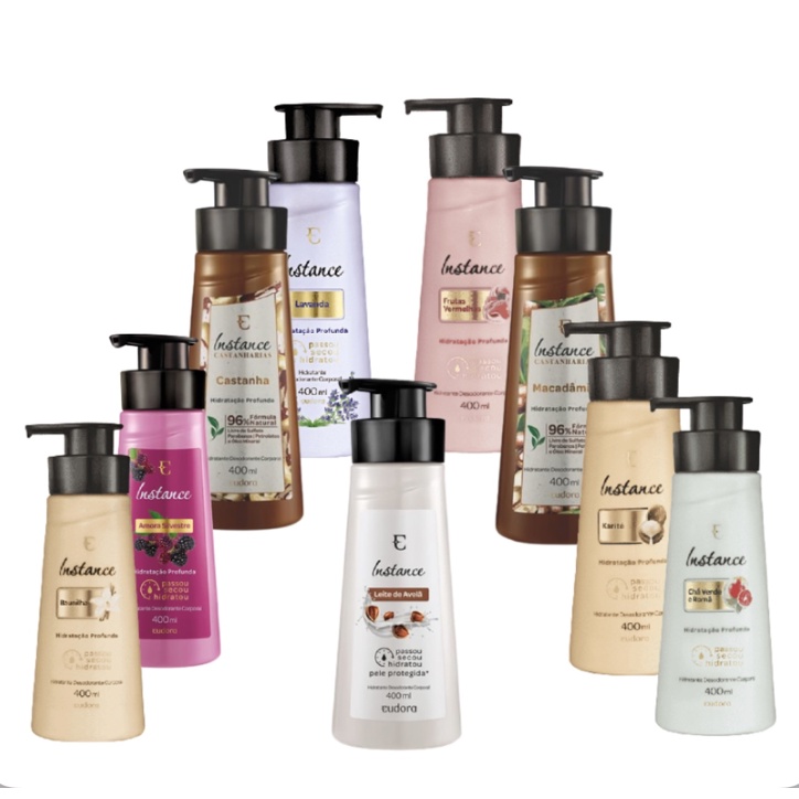 Eudora Instance Hidratante Corporal 400ml - ( Escolha o Seu Favorito )