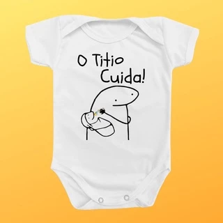 Body Roupa De Bebê Presente Titio Cuida Tio Divertido