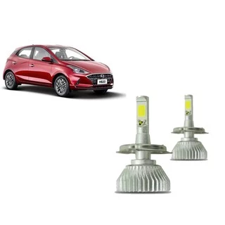 Kit Super Led Hb20 2018 2019 2020 Farol Alto Baixo Lampada 6000k Efeito Xenon