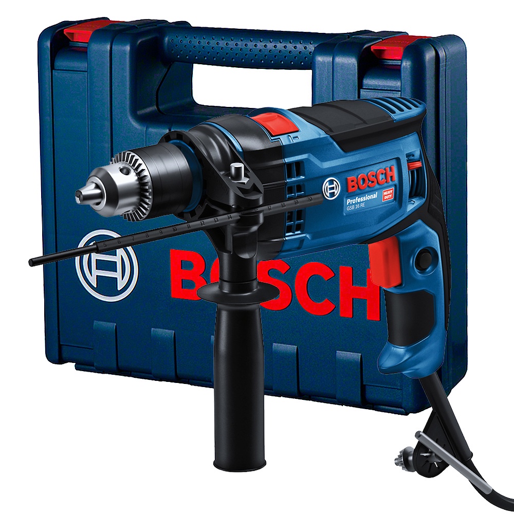Furadeira Impacto GSB 16 RE 850W em Maleta Bosch