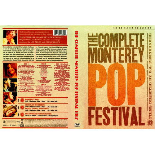 The Complete Monterey Pop Festival (DVD, 2002, 3-Disc Set