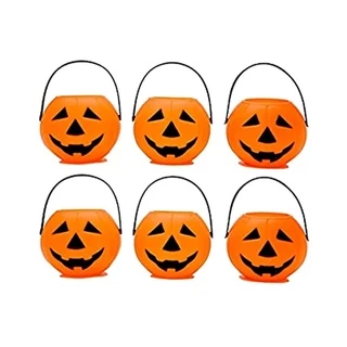 Balde Halloween Hiperfesta 7cm Abobora 6un