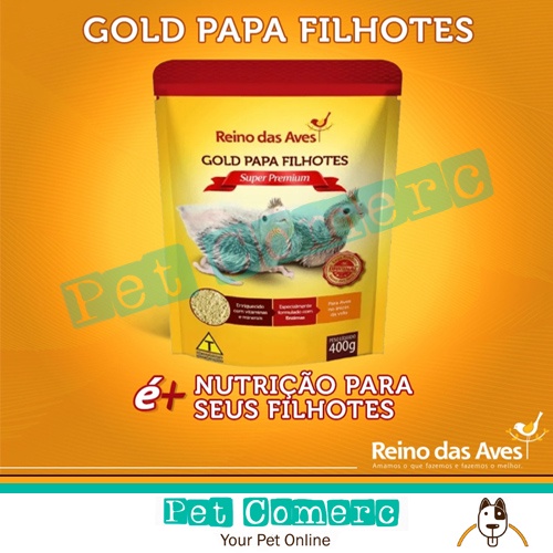 Ração Gold Papa Filhotes 400g Reino Das Aves