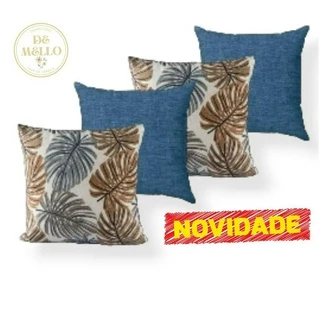 Kit c/4 Almofadas Cheias Decorativas c/Zíper