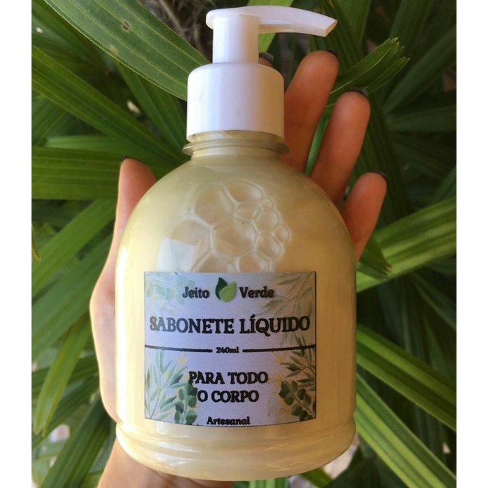 Sabonete Líquido Hidratante Natural para Corpo e Mãos | Shopee Brasil