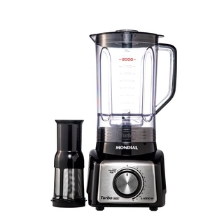 Liquidificador Mondial L-1000 BI Turbo 3L 12 Velocidades Preto Inox 1000W - 110v