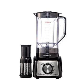 Liquidificador Mondial L-1000 BI Turbo 3L 12 Velocidades Preto Inox 1000W - 110v