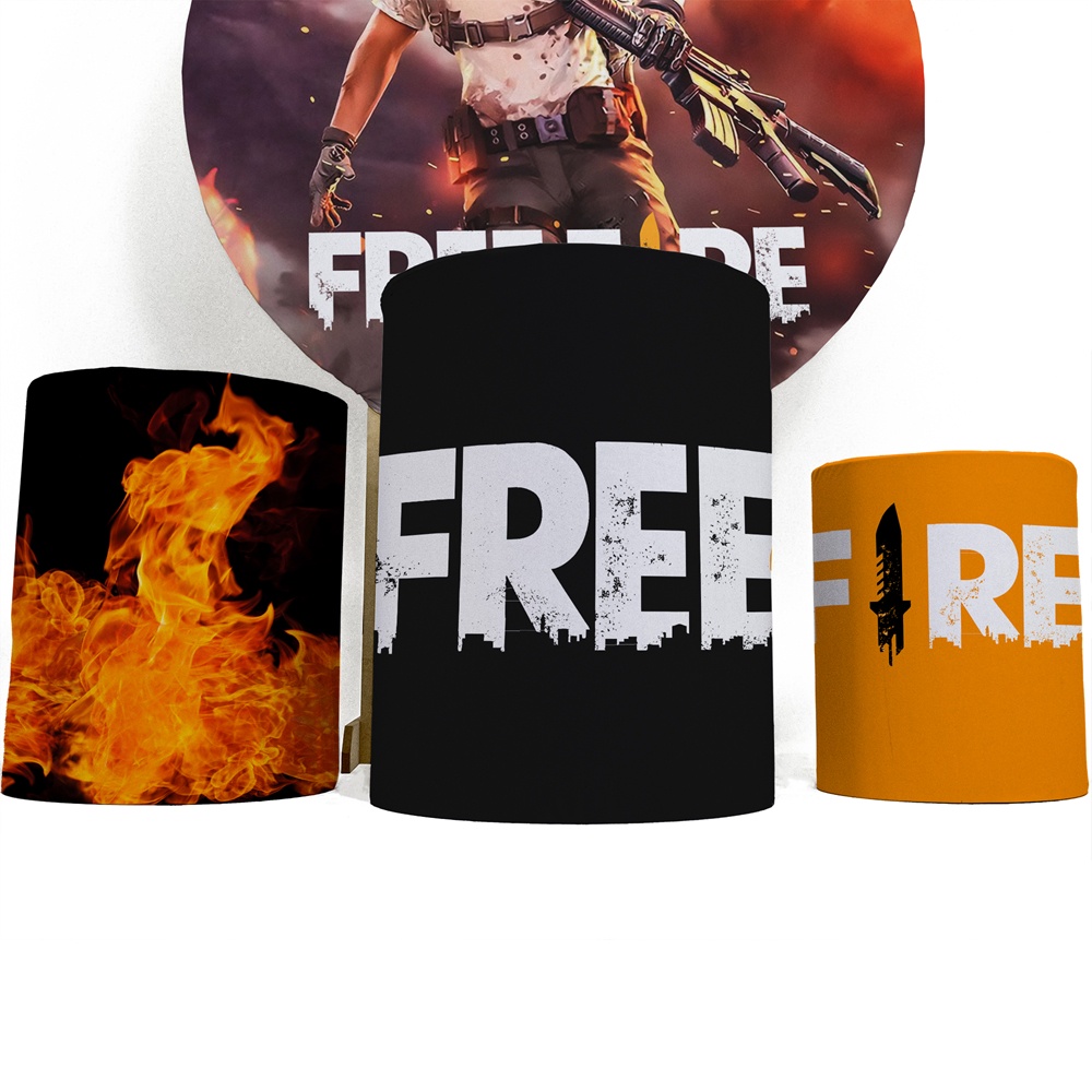 Kit Capa Painel + Trio Cilindros Free Fire 02, Loja