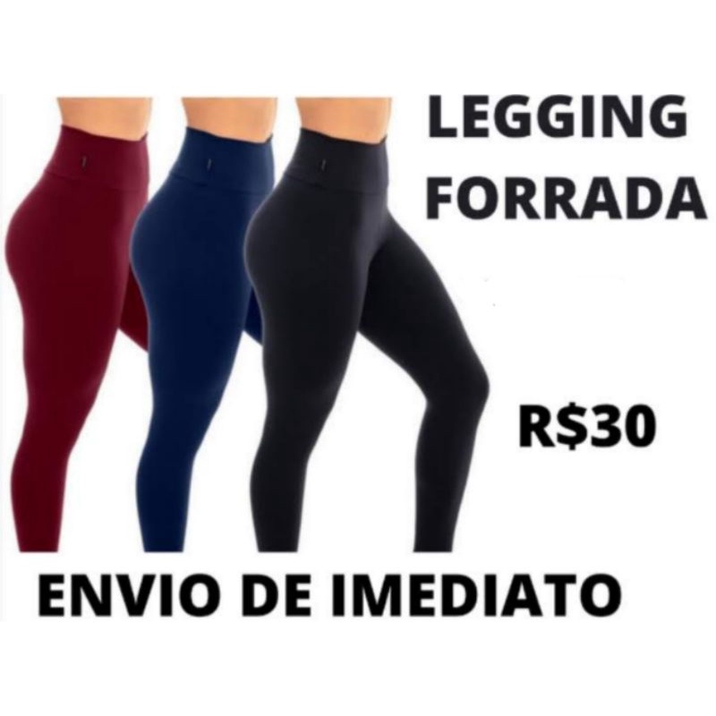 Calça Legging Suplex Flanelada, Leging Forrada,confortavel, Cintura Alta,  Para Os Dias Frios, Promoção, Leg De Qualidade, Inverno