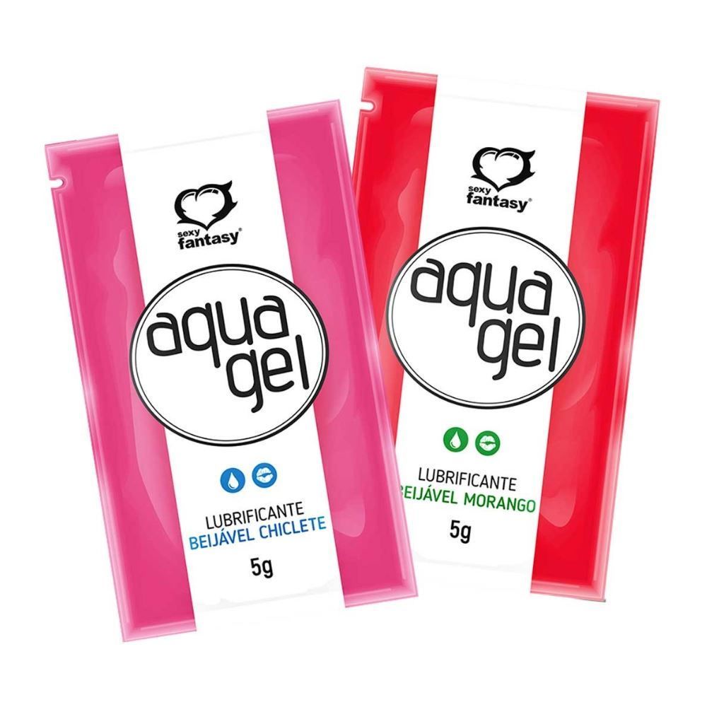 Gel Lubrificante Beijável Sachê Aqua Gel Sexy Fantasy Sexhub Shopee Brasil 6252