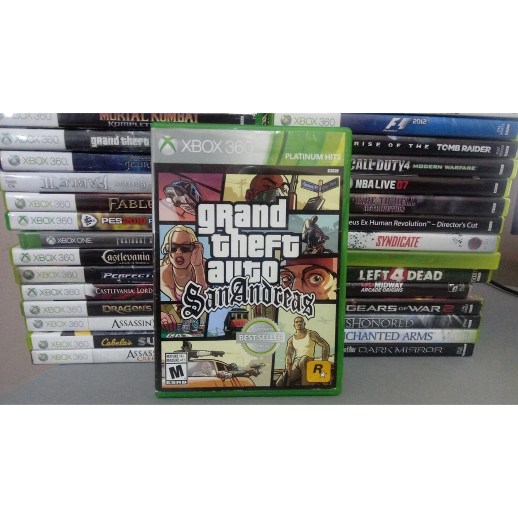 Manhas de GTA SAN ANDREAS no Xbox 360 
