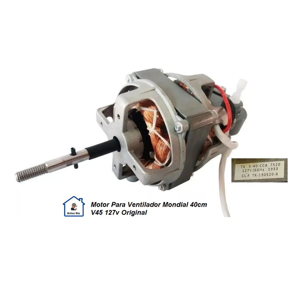 Motor Para Ventilador Mondial 40cm V45 127v Original | Shopee Brasil