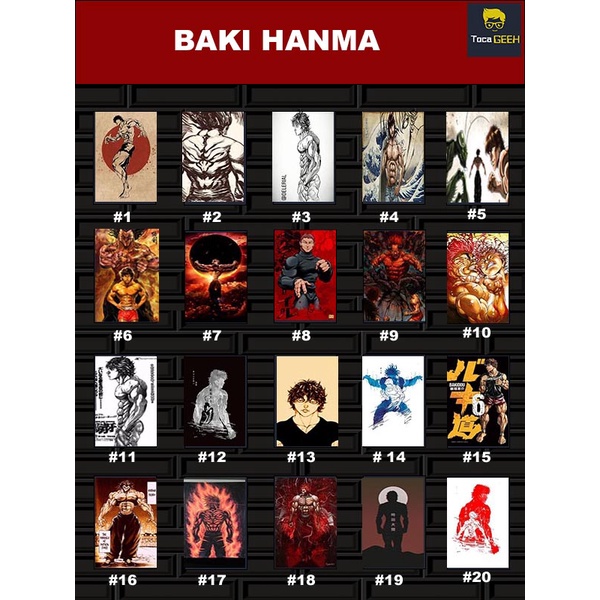 Baki O Campeão - Anime Caixa Box Decorativa em MDF