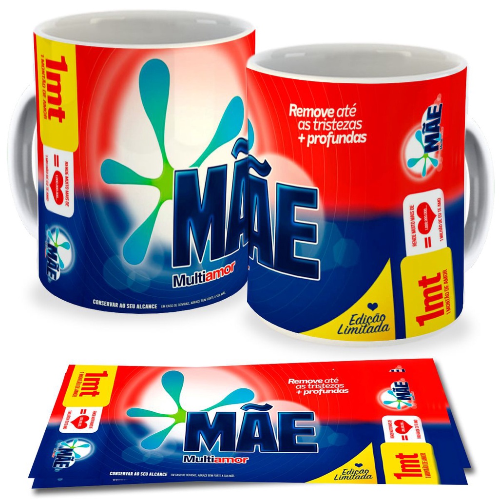 Caneca Dia das Maes - Kit Presente para Mães Aniversário de Porcelana com Nome e Frases Lembracinha 205