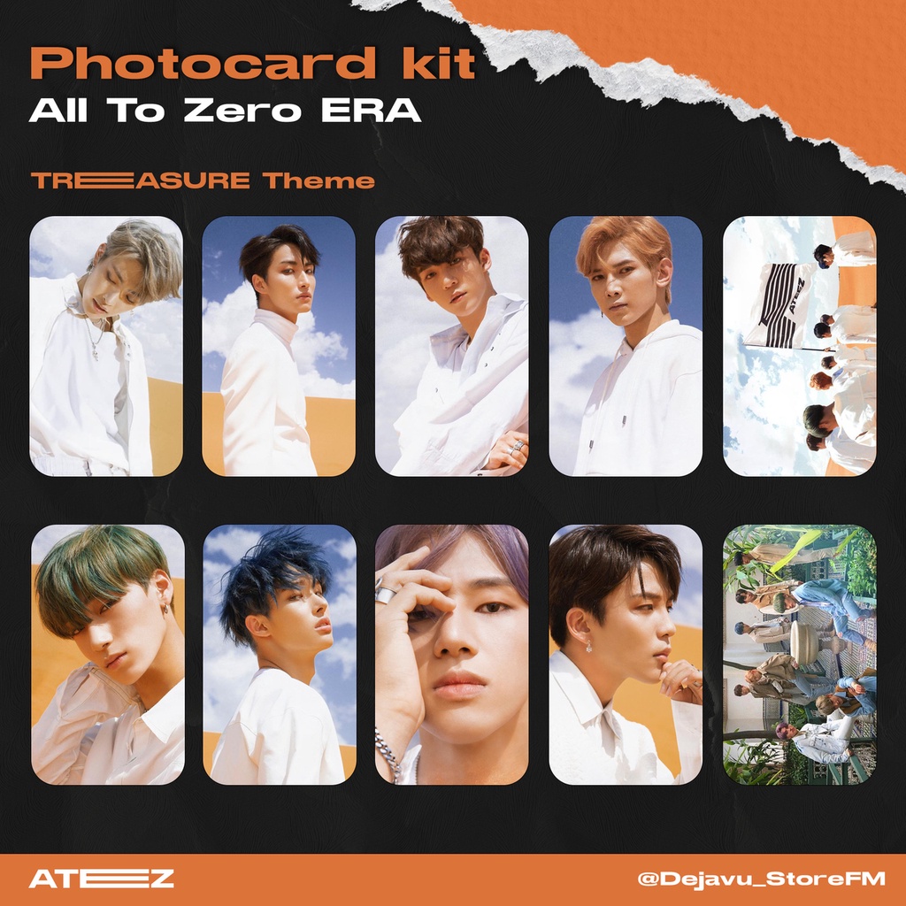Kit 10 Cards ATEEZ All To Zero Treasure/Pirate King. | Shopee Brasil