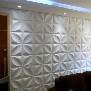 Kit com 30 Placas Decorativas 3D Kit Revestimento Pvc 50cmx50cm