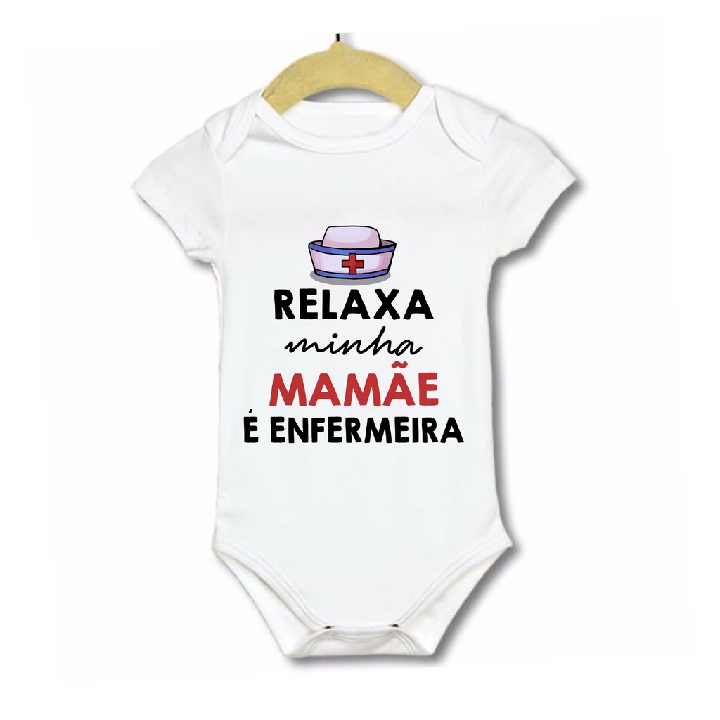 Body infantil relaxa enfermeira minha, Titia dinda, mãe, Prima, vovó. |  Shopee Brasil