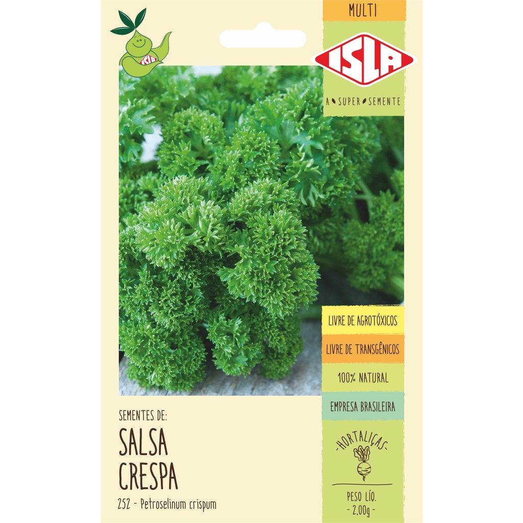 Sementes Salsa Crespa ISLA Sementes Shopee Brasil