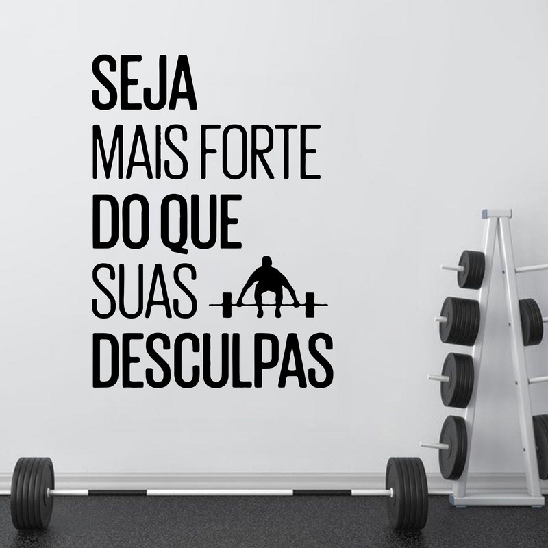 Futebol, fitness e frases motivacionais