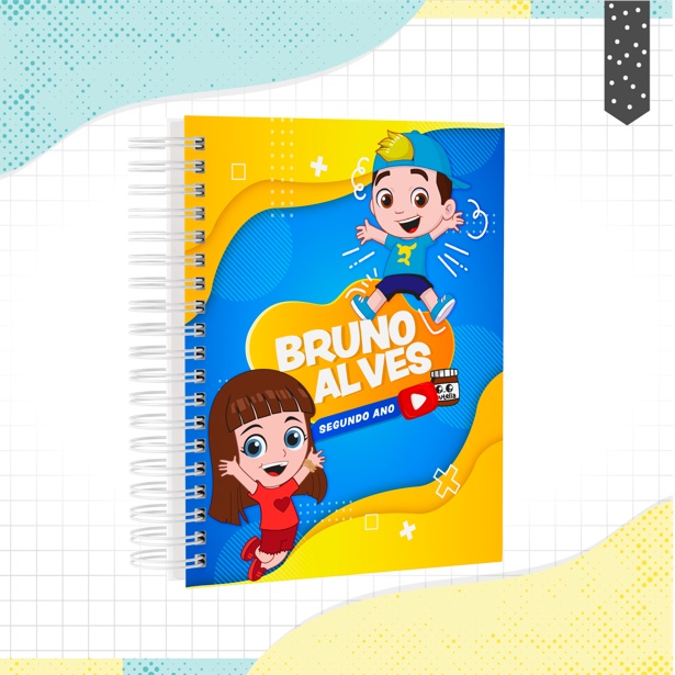 Kit Caderno Luccas Neto De Desenho E Caderno Universitário em