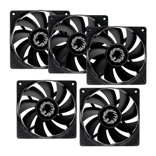 Fan Cooler Preto Gamemax 12wfbk 5-fan