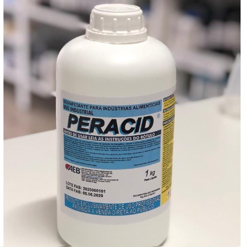 Peracid Sanitizante Desinfetante Alimentício Frasco 1Kg | Shopee Brasil