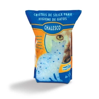 Areia Higiênica Chalesco Cristais de Sílica Gatos 1,8kg