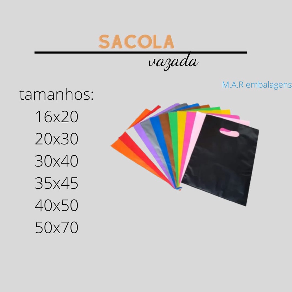 Sacola Boca De Palha O X Unidades Shopee Brasil